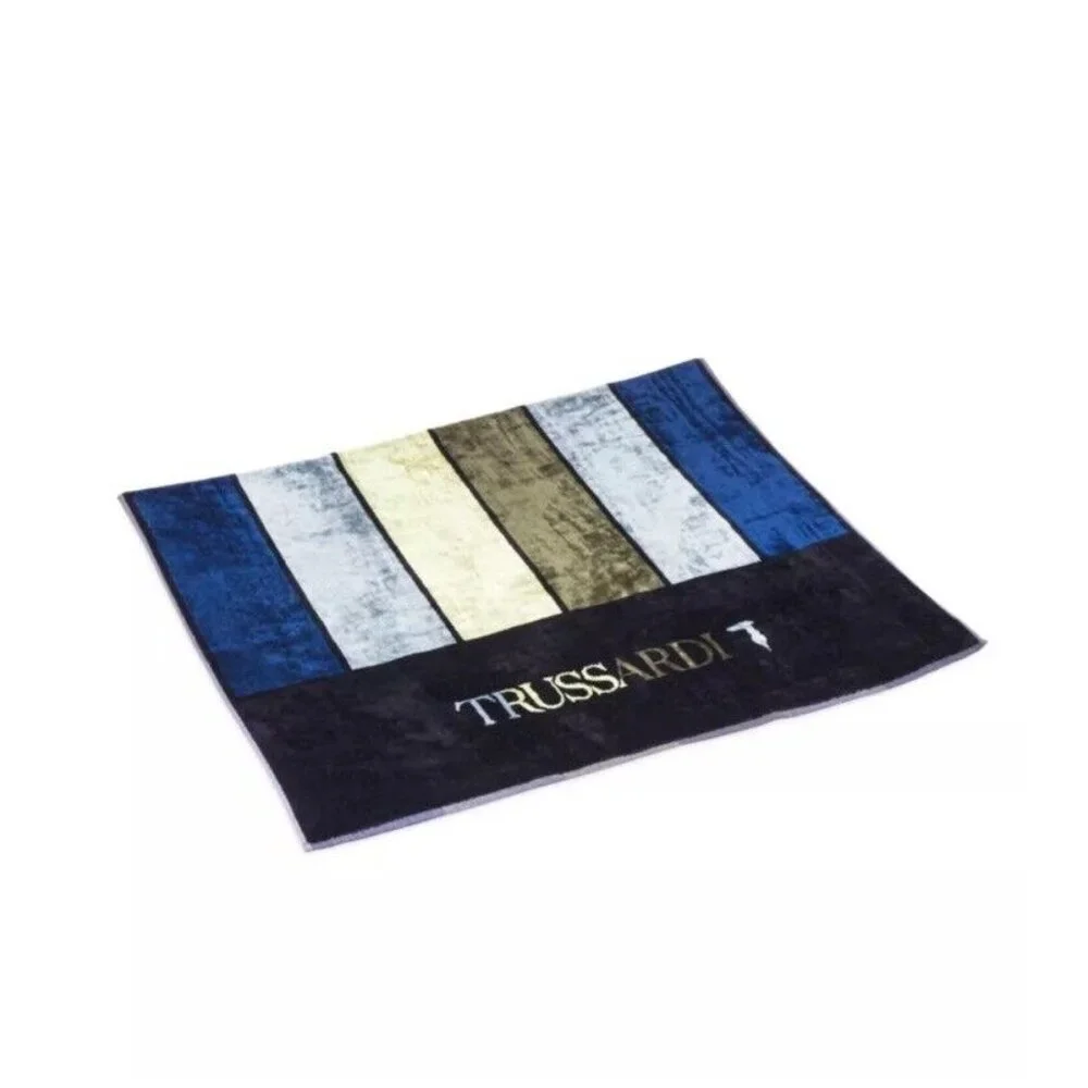 Bath Towel TRUSSARDI Skyscrapers Green (multicolor) 37.5”x59” NWT